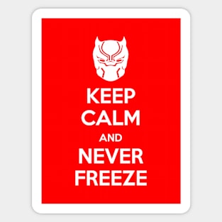 Black Panther - KEEP CALM (white graphics) Sticker